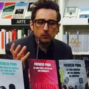 Patricio Pron en la Primavera Literaria 2018